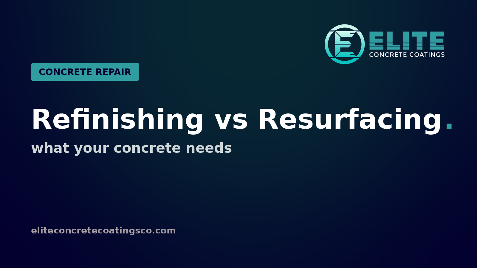 Concrete Refinishing vs Resurfacing: What Colorado Springs Homeowners Are Asking For